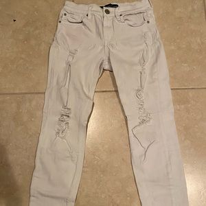 Express white jeans jegging style